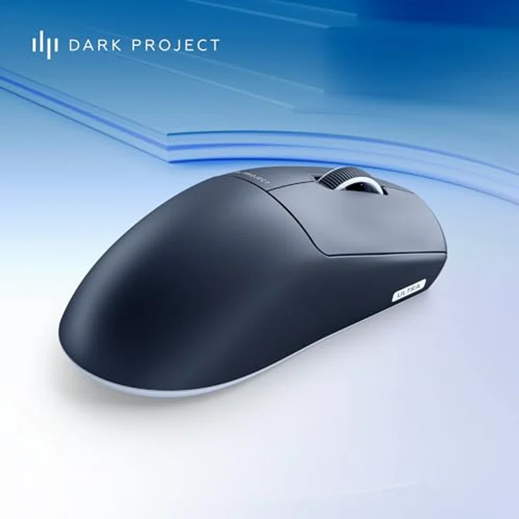 Dark Project Nexus Ultra Wireless Gaming-Maus, Ultra-leicht mit 51 g, 30K DPI, 8K Hz Abtastrate, 6 programmierbare Tasten, bis zu 120 Stunden Akkulaufzeit, Schwarz/Weiß – Bild 4