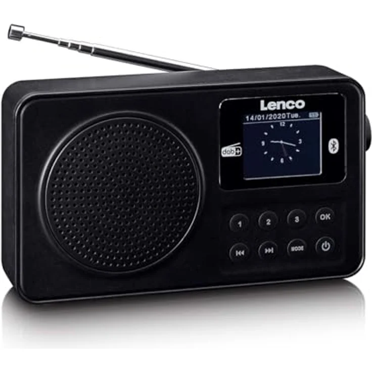 Lenco PDR-033BK Kofferradio DAB+, FM, Bluetooth 5.3, 10 Stunden Akkulaufzeit, schwarz – Bild 7
