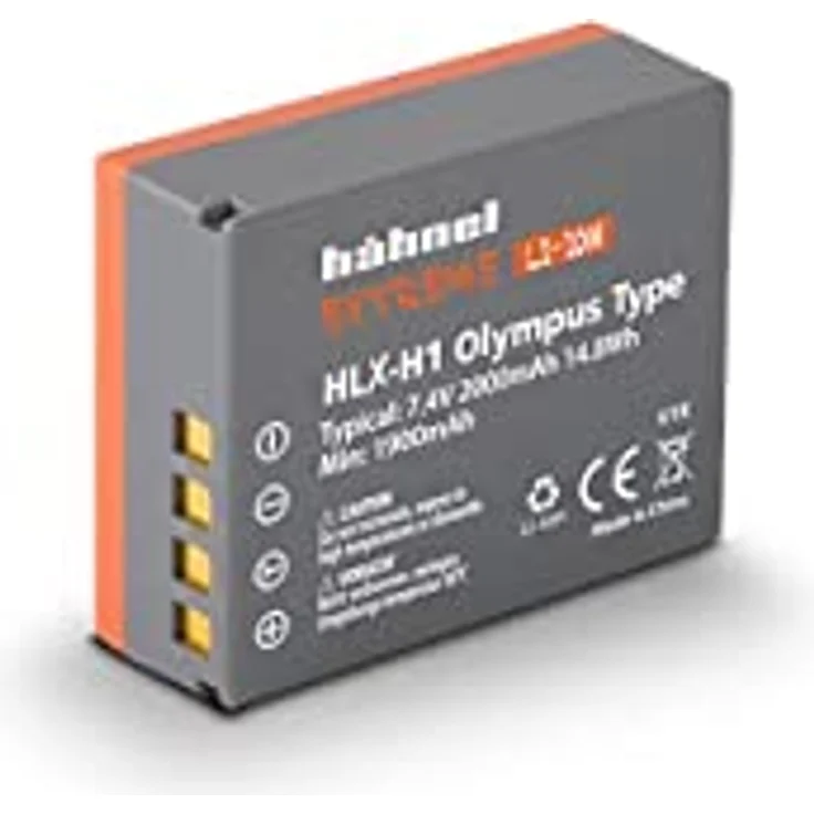Hähnel Extreme HLX-H1 Lithium-Ionen-Akku für Olympus, 2000 mAh, 7,4V, robust, stoßfest und kältebeständig, Ersatz für BLH-1 Akku – Bild 4