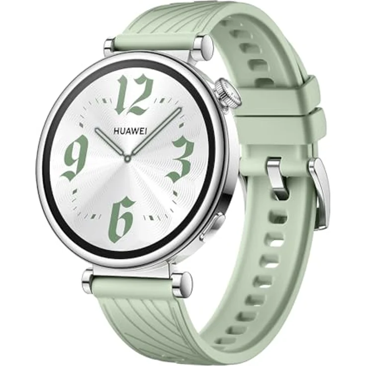 HUAWEI Watch GT 4 41mm SmartWATCH, Filigranes Design, Bis zu 7 Tage Akkulaufzeit‌, Erweitertes 24/7 Gesundheitsmanagement, Kalorienmanagement, Kompatibel mit Android und iOS, Grün – Bild 1