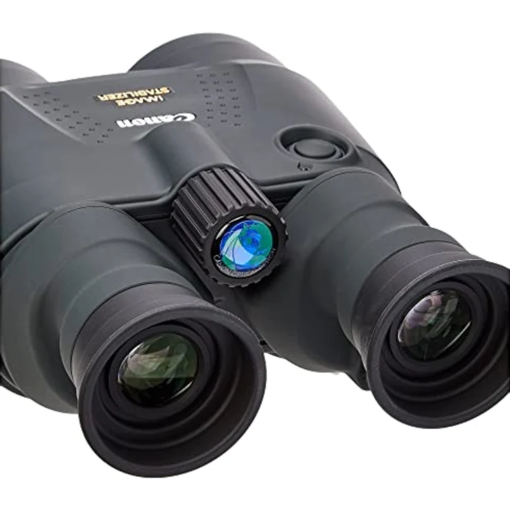 Canon 18x50 IS Allwetter Fernglas (18 fache Vergrößerung, wetterfest, Feldstecher, Präzisionsoptik, IS Bildstabilisator, manuelle Fokussierung, Dioptrinkorrektur, Porroprisma II), schwarz – Bild 3