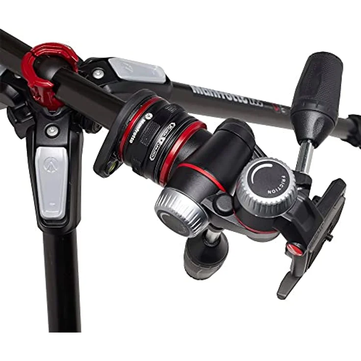 Manfrotto 3-Segment Stativ Kit mit 3-Wege-Neiger aus Aluminium, Fotostativ mit Move Quick Release System, Professionelles Fotografie Zubehör Kit, Kamerastativ mit Kamerakopf – Bild 2