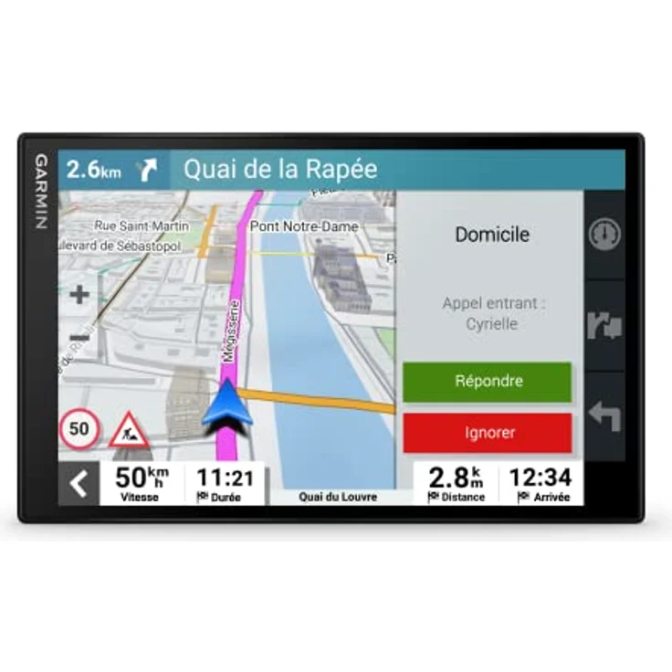 Garmin DriveSmart 86 MT-S, Navigationsgerät mit 8 Zoll HD-Display, 3D-Europakarten, Verkehrsinfos in Echtzeit, Sprachsteuerung, inklusive Umweltzonen – Bild 1