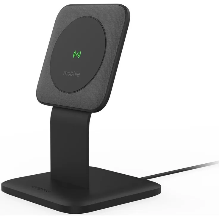 mophie snap+ wireless stand, Kabelloses Ladegerät mit magnetischer Ausrichtung, Indoor, Schwarz