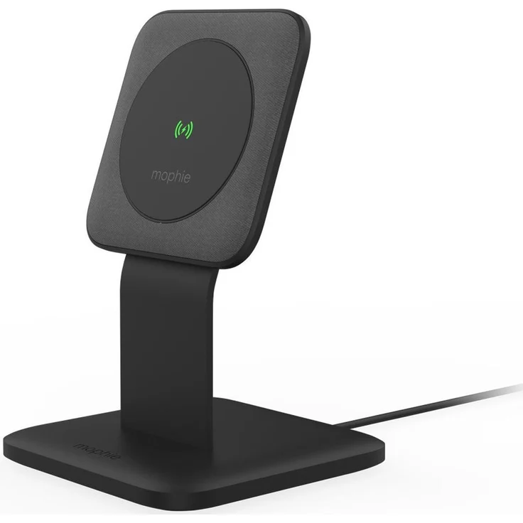 mophie snap+ wireless stand, Kabelloses Ladegerät mit magnetischer Ausrichtung, Indoor, Schwarz