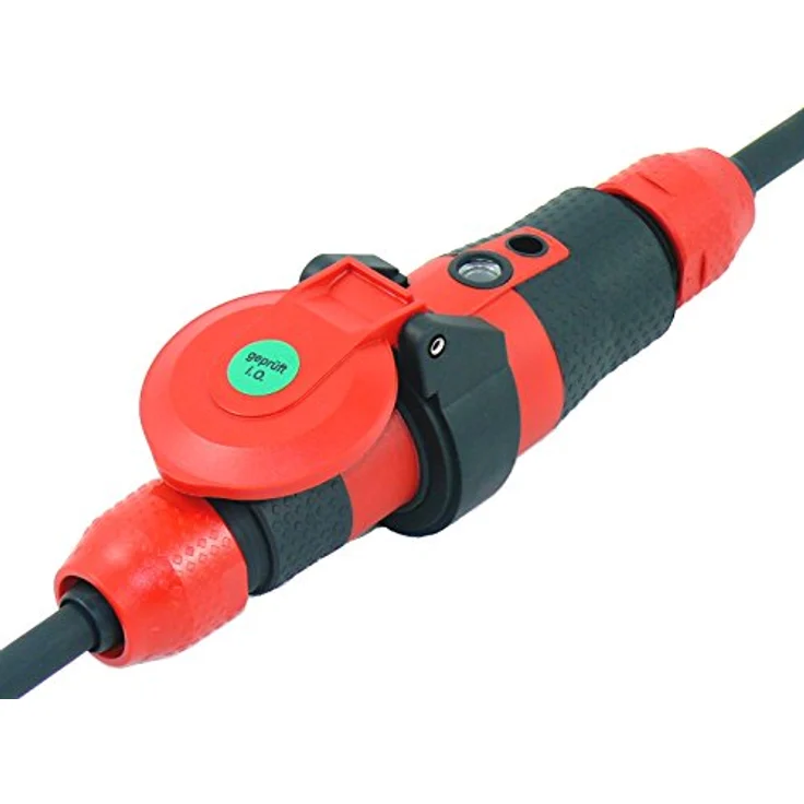 netbote24 Verlängerungskabel Stromkabel Schuko-Ultra Pro Elektrokabel Schutzkontakt mit Powerlight H07RN-F 3X2,5mm² Gummischlauchleitung IP54 Garten Außenbereich 10m, schwarz – Bild 2