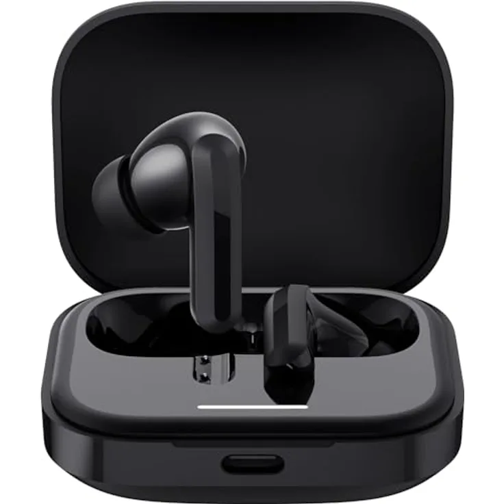 Xiaomi Redmi Buds 5, Bluetooth 5.3 In-Ear Kopfhörer, 46dB Aktive Geräuschunterdrückung, bis zu 40 Stunden Akku, Dynamischer Treiber, 5ATM wasserfest - Schwarz