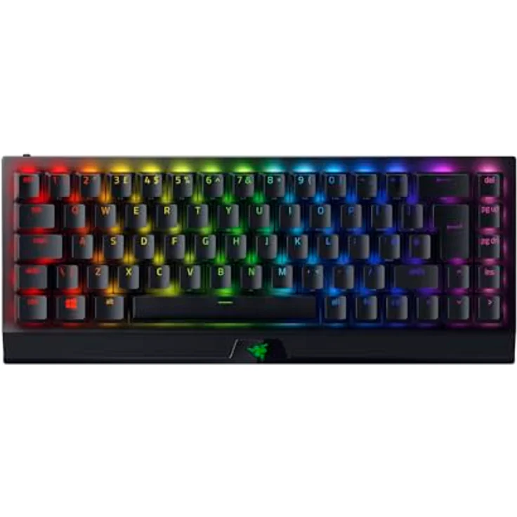 Razer BlackWidow V3 Mini HyperSpeed, Kabellose 65% Gaming-Tastatur mit leisen Gelben Schaltern, Bluetooth, USB-C und Stealth Pudding-Tastenkappen, UK-Layout, Schwarz – Bild 1