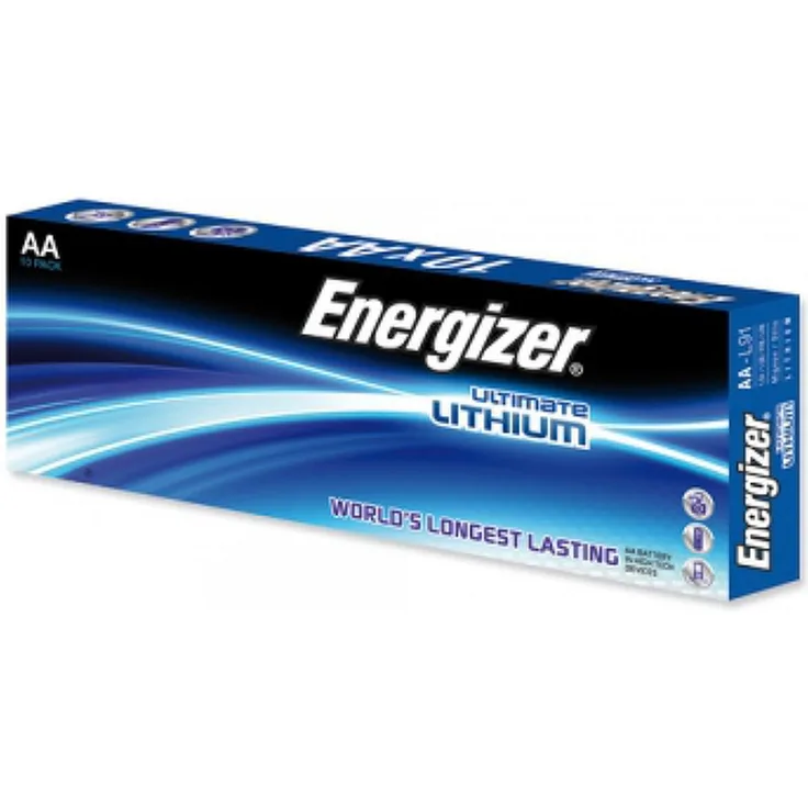 Energizer Ultimate Lithium L91 Batterie 10er Pack, 1,5V langlebig und leistungsstark