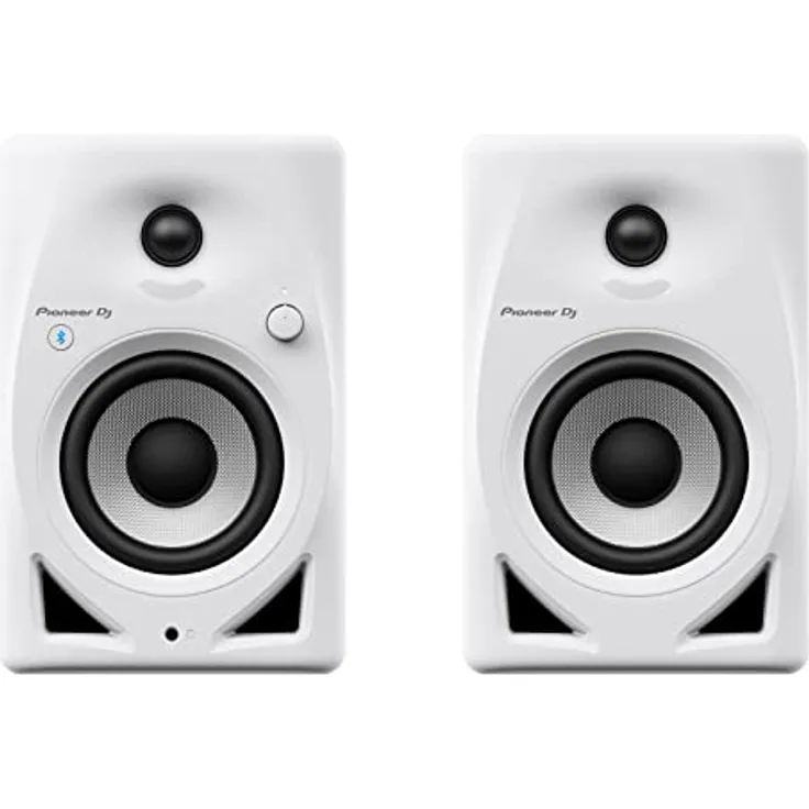 Pioneer DJ DM-40BT, Bluetooth-Lautsprecher mit druckvollem Basssound und Class-D-Verstärker, Silber, EU Plug 220V
