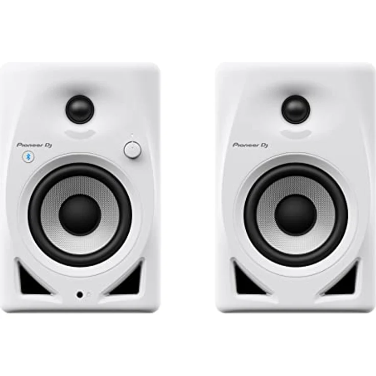 Pioneer DJ DM-40BT, Bluetooth-Lautsprecher mit druckvollem Basssound und Class-D-Verstärker, Silber, EU Plug 220V – Bild 1