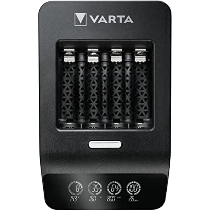 Varta LCD Ultra Fast Charger+ inkl. 4 Akkus 2100 mAh AA + 12V Ladegeräte -Universal- – Bild 3