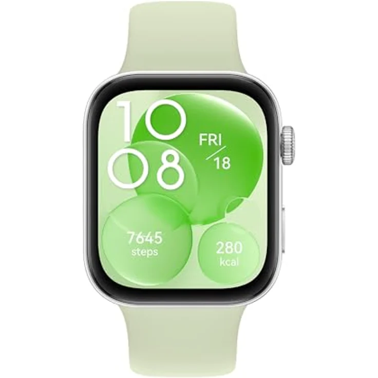 HUAWEI WATCH FIT 3, 1,8 Zoll AMOLED Display, Ultradünnes Design, Bluetooth Telefonieren, 10 Tage Akkulaufzeit, kompatibel mit iOS & Android, Umfassendes Gesundheits- & Fitness-Management, GPS, Grün – Bild 2