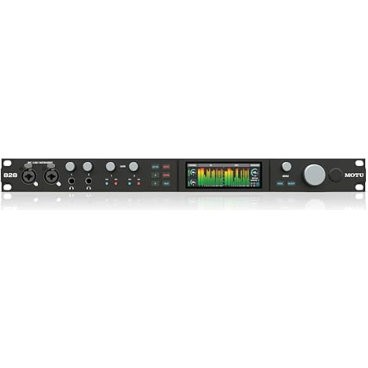 MOTU 828 (2024), 28x32 USB 3.1 Audiointerface, MAC und PC kompatibel, Schwarz – Bild 3