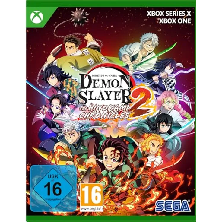 SEGA Demon Slayer -Kimetsu no Yaiba- The Hinokami Chronicles 2, Xbox Spiel für Xbox One / Xbox Series X mit über 40 Charakteren und neuen Dual-Techniken
