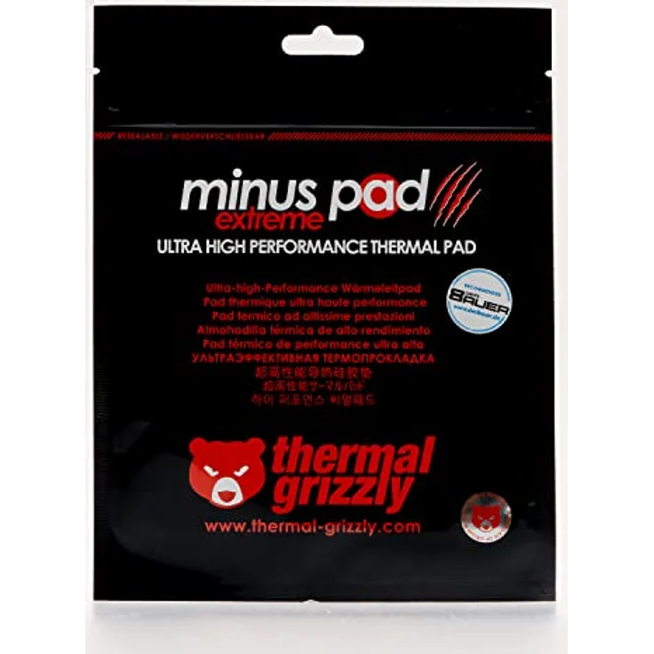 Thermal Grizzly Minus Pad Extreme Thermopad - Selbstklebend, Silicone Thermal Pad - Leitet die Wärme und kühlt Ihrer heiße PC komponenten oder Ihrer Konsole ab (120 × 20 × 1,5 mm) – Bild 4