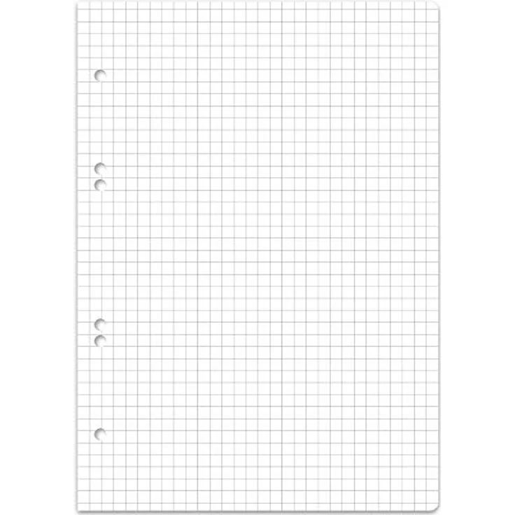Staufen Collegeblock Green A5, 70 g/qm, kariert 5mm, 100 Blätter, 100% Recycling Paper, weiß – Bild 2