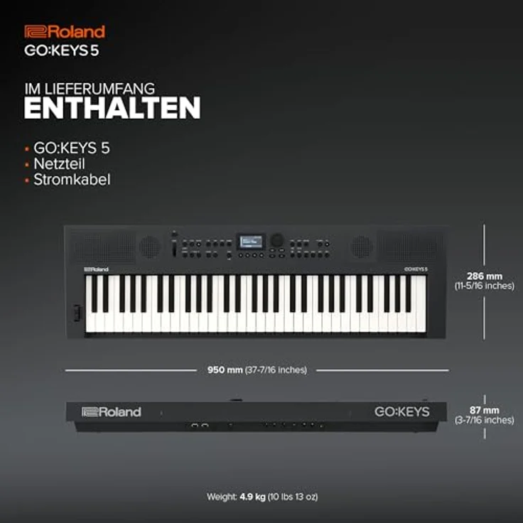 Roland GO:Keys 5 GT Graphit, 61-Tasten Musik Creation Keyboard mit Zen-Core Soundengine und Bluetooth 5.0 – Bild 6