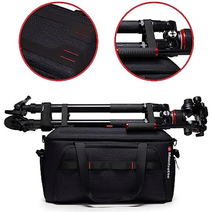 Manfrotto Pro Light Cineloader Medium, Schultertasche, Tasche für Camcorder und Cinema-Kameras, speziell zugeschnitten auf Profi-Videokameras, Zugriff von Oben, dunkelgrau, Größe: mittel (M) – Bild 3