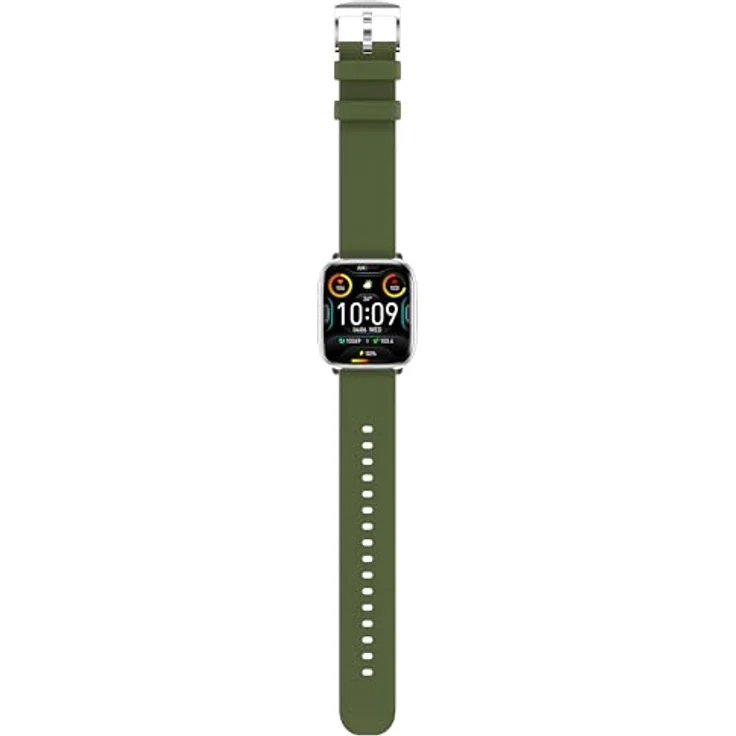 myPhone Watch Pastel silver/greenwood, Smartwatch mit Gesundheitsüberwachung und Bluetooth-Anrufen, Dunkelgrün – Bild 6