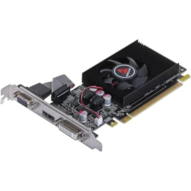 Biostar GeForce GT 610 Grafikkarte, Mini-HDMI, 2x DVI-I – Bild 3