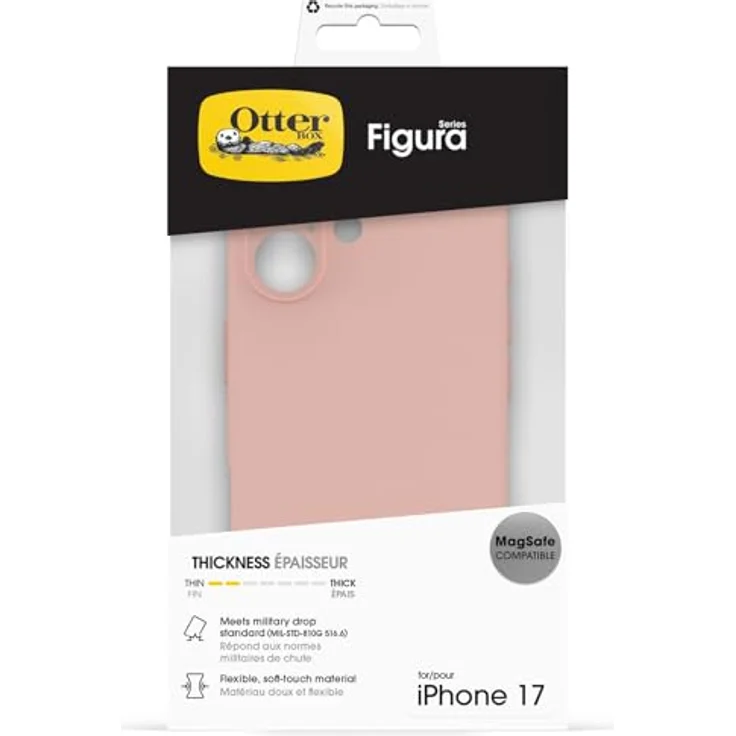 OtterBox Figura Serie MagSafe Hülle für iPhone 17, stoßfest und sturzsicher, dünn und ultraleicht, getestet nach Militärstandard, pink – Bild 5
