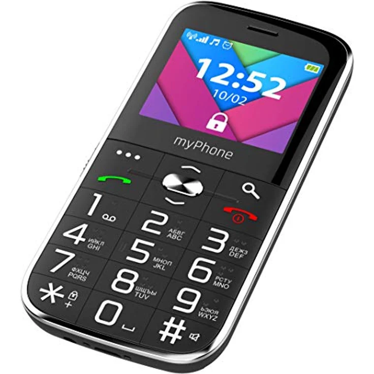 MP myPhone Halo C 2.2” Seniorenhandy Mobiltelefon ohne vertrag mit großen Tasten, Taschenlampe, Ladestation, Dual SIM, Bluetooth, großer Akku 1900mAh, Kamera - Schwarz – Bild 3