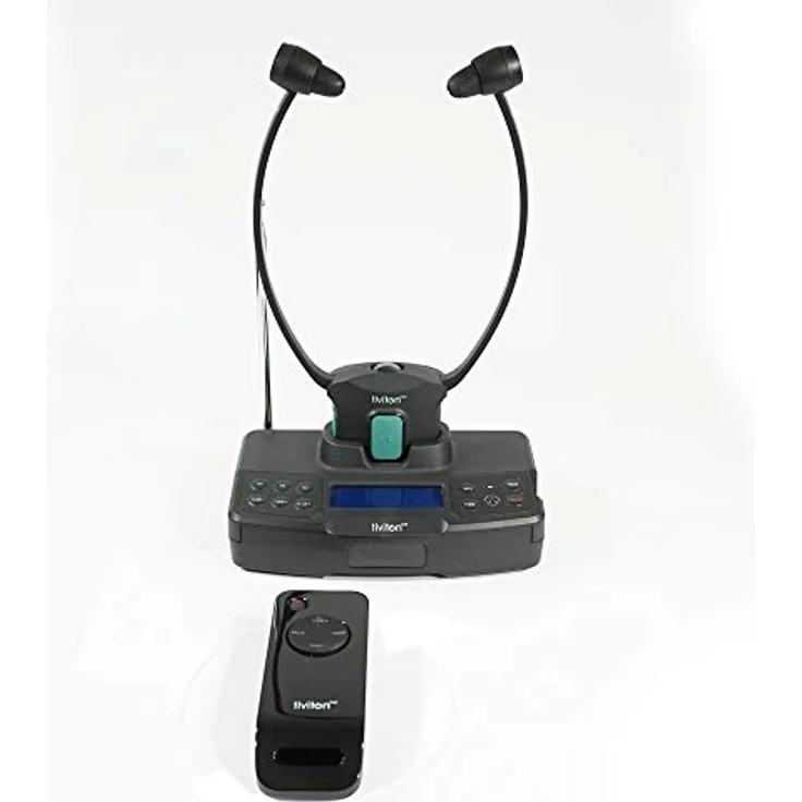 Humantechnik Tiviton DAB 3 in 1 Funk-Kopfhörer, drahtloser TV-Kopfhörer, DAB+ Radio & Hörverstärker, Kinnbügel-Design – Bild 2
