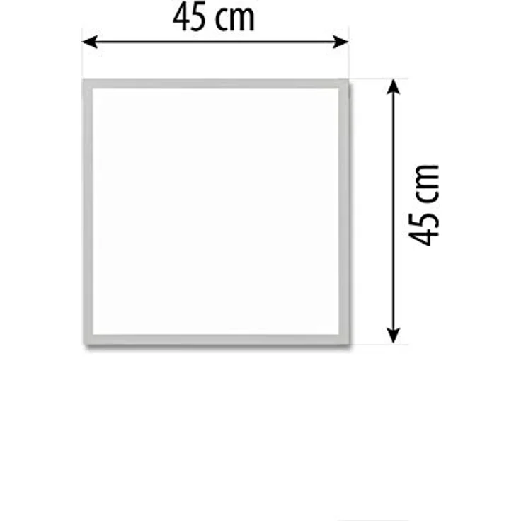 Northpoint LED Deckenpanel mit RGB Hintergrundbeleuchtung (Quadrat 45x45cm) - Dimmbar, Nachtlichtfunktion, warmweiß/kaltweiß – Bild 2