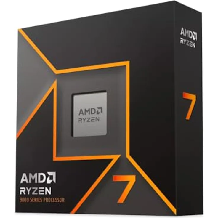 AMD Ryzen 7 9700X 5.5GHz AM5 8C/16T MPK - 5,5 GHz - 40 MB Octa-core Prozessor, AM5 Sockel, Radeon Graphics, Schwarz