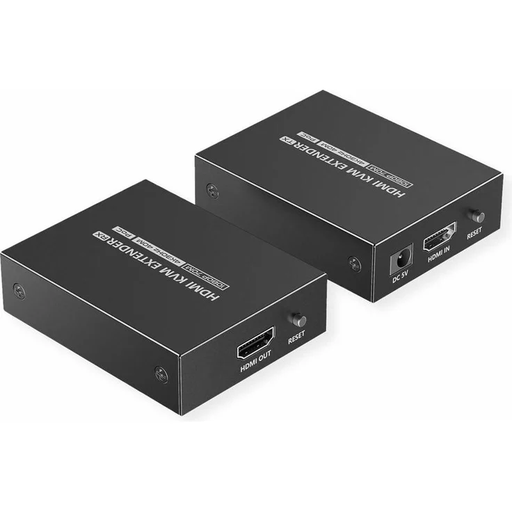 Value HDMI Point to Point KVM Switch, KVM-Verlängerung bis 40m, 4K@30Hz, Schwarz