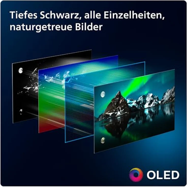 Philips Ambilight 77OLED759 4K OLED Smart TV - 77-Zoll Display mit P5 AI Perfect Picture Ultra HD, Titan OS, Dolby Vision und Dolby Atmos Sound - Titangrau – Bild 3