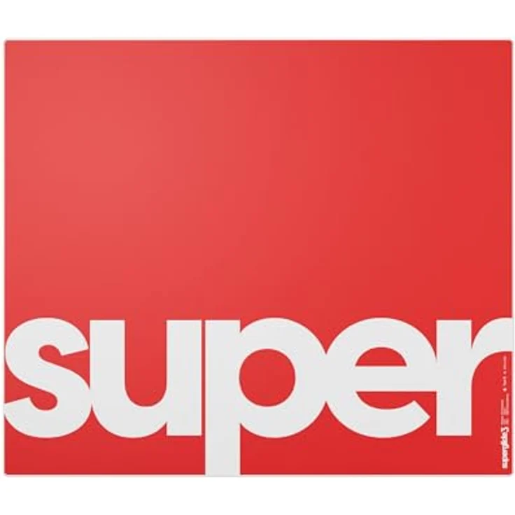 Pulsar Superglide V3 Glass Pad Type-S, großes Gaming Mauspad mit Glasoberfläche, rutschfester Unterseite und optimiert für Speed, rot – Bild 1