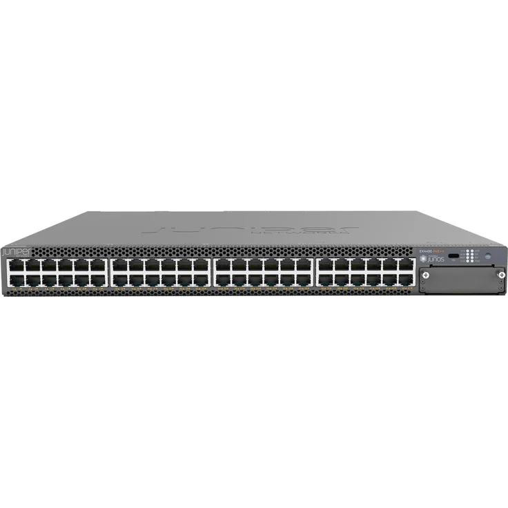 Juniper EX4400-48P, Managed L3 Netzwerk Switch mit 48 x 10/100/1000 (PoE++), schwarz
