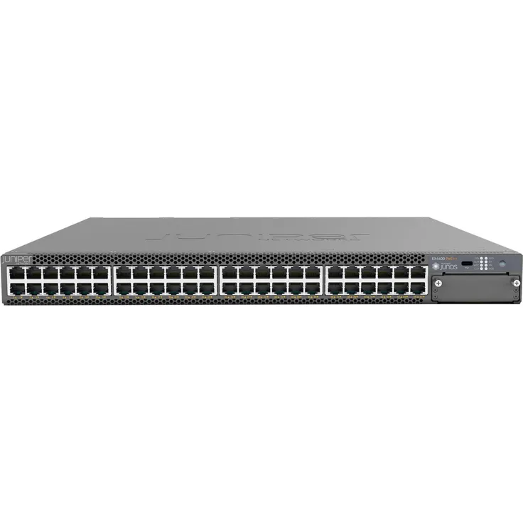 Juniper EX4400-48P, Managed L3 Netzwerk Switch mit 48 x 10/100/1000 (PoE++), schwarz