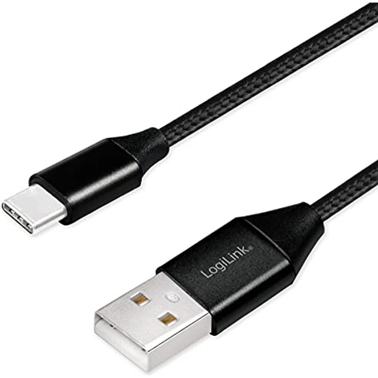 LogiLink - USB-Kabel - USB-C (M) bis USB (M) - USB 2.0 - 5 V - 3 A - 30 cm - Schwarz – Bild 2