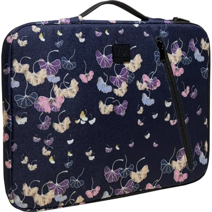 Exacompta Laptophülle Sleeve 16", Universal, aus recyceltem Polyester, wasserabweisend, Blau – Bild 3