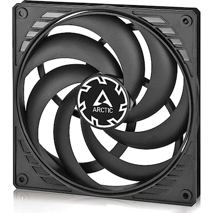 ARCTIC P14 Slim PWM PST - 140 mm Gehäuselüfter, optimiert für statischen Druck, 150-1800 RPM, Schwarz – Bild 1