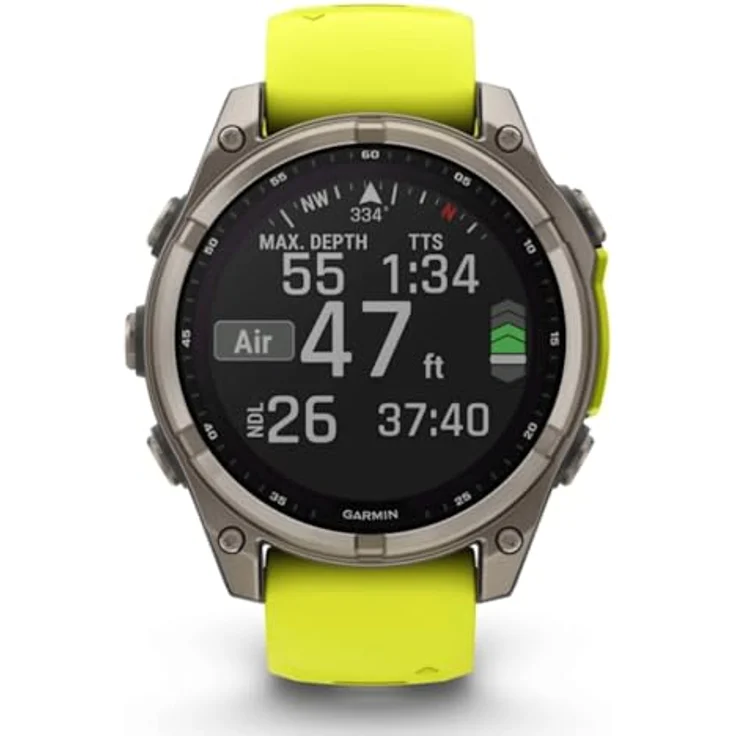 Garmin Fenix 8 Solar Sapphire Titan, 47 mm Smartwatch mit Solar-Laden, robustem Design, Multi-Sport-Funktionen und Gesundheits-Tracking – Bild 7
