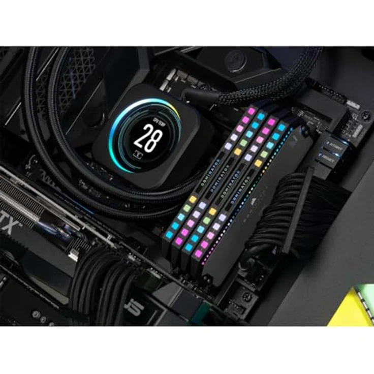 Corsair DOMINATOR PLATINUM RGB DDR5 RAM 64GB (4x16GB) 5600MHz CL36 AMD EXPO iCUE Kompatibel Computer Speicher - Grau (CMT64GX5M4B5600Z36) – Bild 3