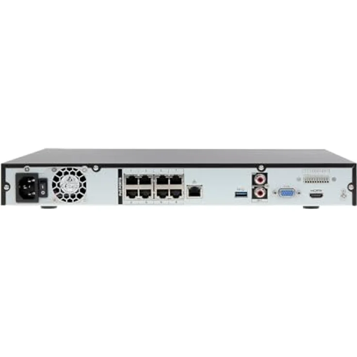 Dahua 4K 8-Kanal NVR IP-Recorder mit 8 PoE-Anschlüssen, HDMI/VGA-Ausgabe, 2 SATA III-Anschlüsse bis 10 TB Speicher – Bild 3