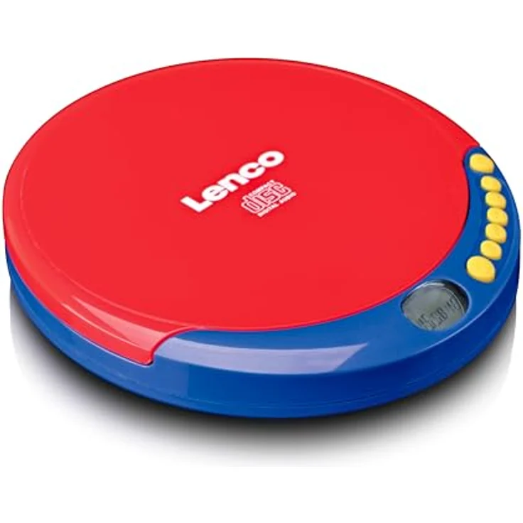 Lenco CD-021KIDS Portabler Kids CD-Player Ladefunktion Akku CD-Player, in Rot, Blau und Gelb erhältlich – Bild 4