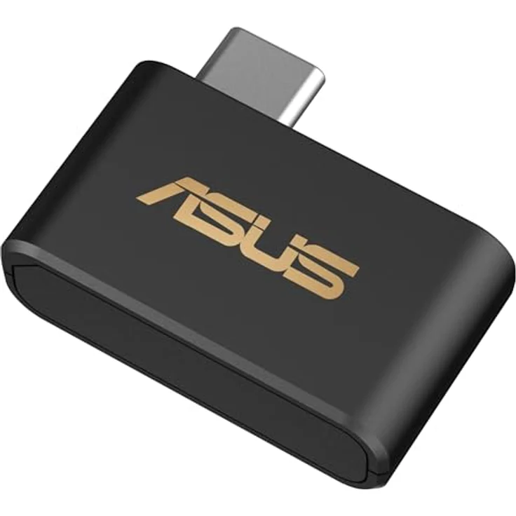 ASUS USB-BE93 Mini, Kabelloser WLAN Stick mit USB Typ-C und Wi-Fi 7 (802.11be), Schwarz – Bild 1