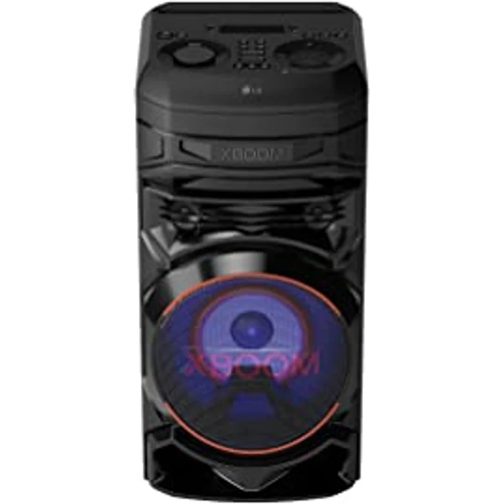 LG XBOOM RNC5, 2-Wege-Soundsystem mit 3 Lautsprechern (Karaoke- & DJ-Funktionen, Beleuchtung), Schwarz [Modelljahr 2023] – Bild 2