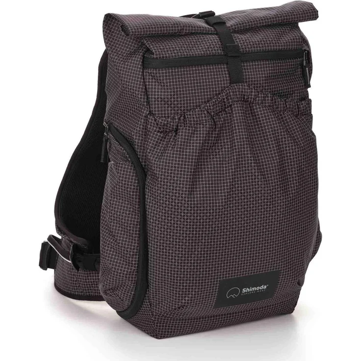 Shimoda Zaino Laterale Lite 22, Fotorucksack mit 22 l Volumen, wasserabweisend, ergonomische Schultergurte, Schwarz