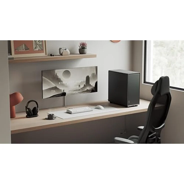 Fractal Design Epoch Black Solid, Gaming-PC-Gehäuse mit Mesh-Frontpanel, drei Momentum 12-Lüftern, geräumigem Innenraum und ATX/mATX/ITX Unterstützung – Bild 5