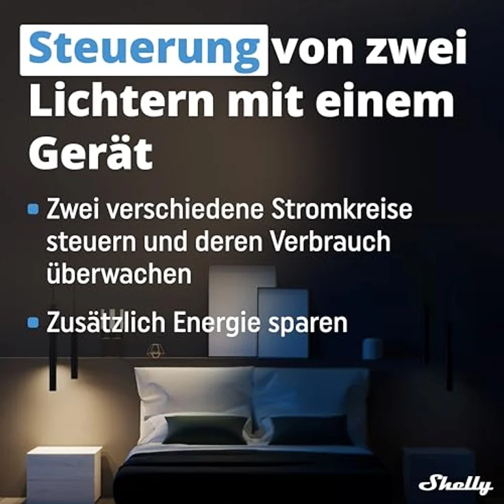 Shelly Plus 2PM Smart Home Doppel Relais Schalter, Digitale Steuerung per er App & WLAN, Kompatibel mit Alexa & Goo – Bild 4