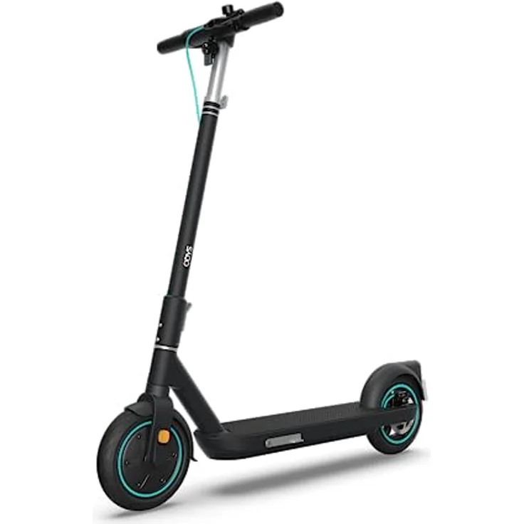 Odys E-Scooter (20 km/h, 25 km), schwarz, Aluminium, 9 Zoll Luftreifen, duales Bremssystem, IP55 – Bild 1