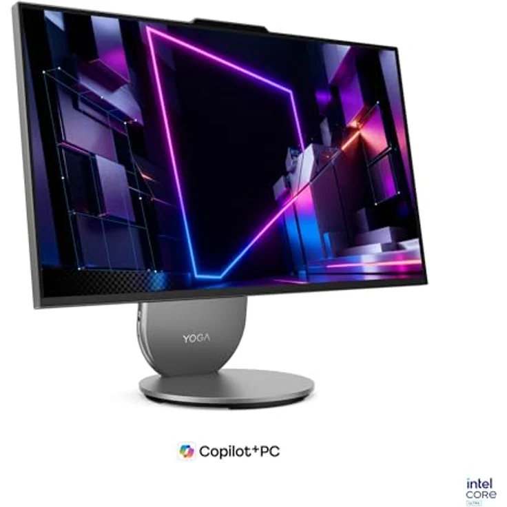 Lenovo Yoga AIOi PC, 27" QHD Touch Display, Intel Core Ultra 7 356H, 32GB RAM, 1TB SSD, NVIDIA GeForce RTX 5060, Windows 11, Grau, inkl. Maus und Tastatur, 3 Monate Premium Care – Bild 2