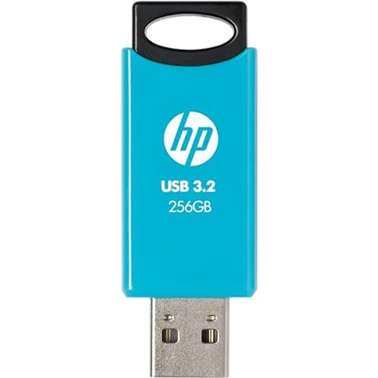 HP 712w USB 3.2 Gen 1 Flash Drive 256GB, blau, bis zu 120 MB/s Lesegeschwindigkeit, schiebbares Design – Bild 2